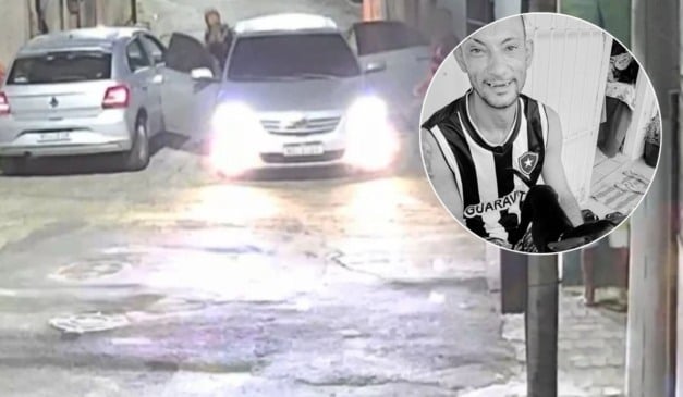 O ataque vitimou Rodrigo Souto Duarte. Foto: Câmera de segurança e Redes sociais