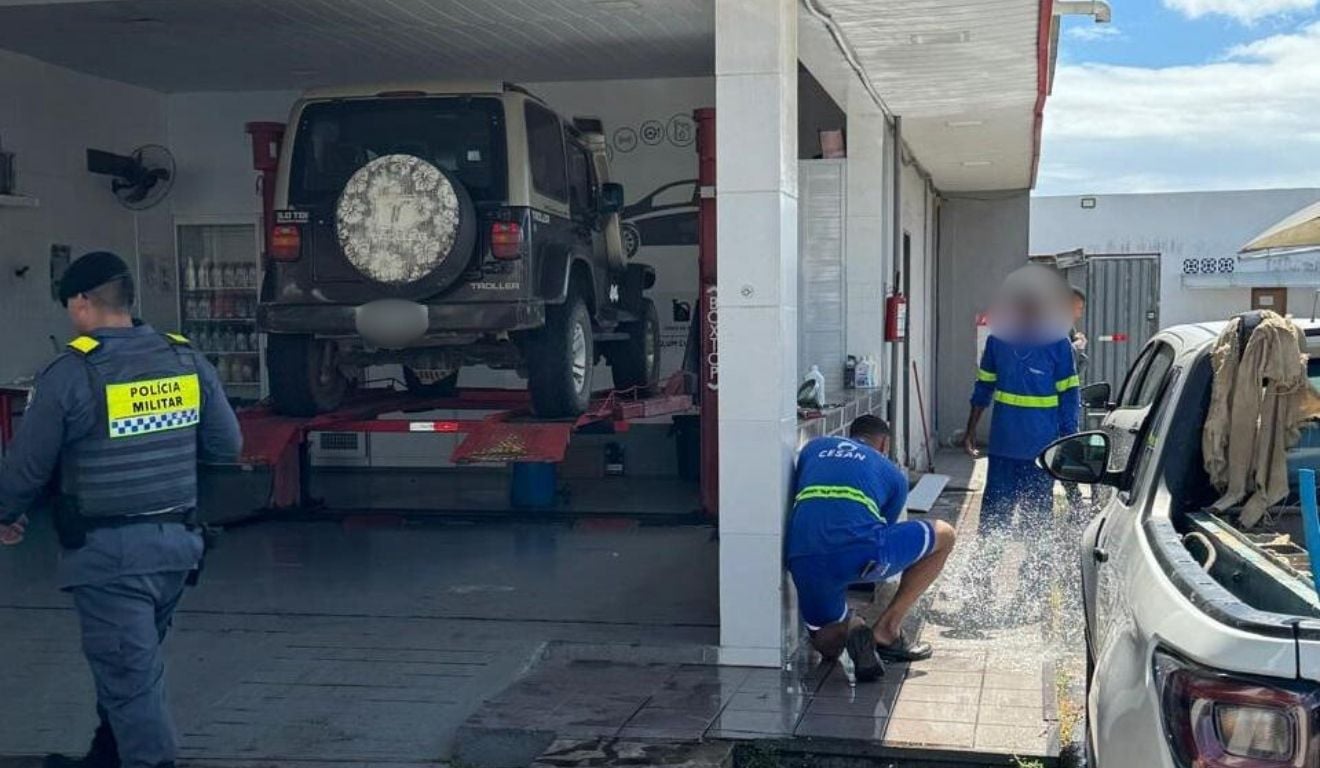 Operação da Cesan em posto de Guarapari. Foto: Cesan/Divulgação Operação da Cesan em posto de Guarapari. Foto: Cesan/Divulgação