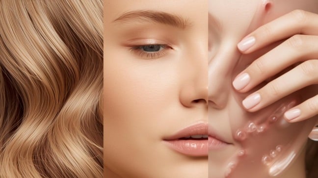 Produtos de uso cotidiano integram rotinas de cuidado com pele, unhas e cabelos./ Canva