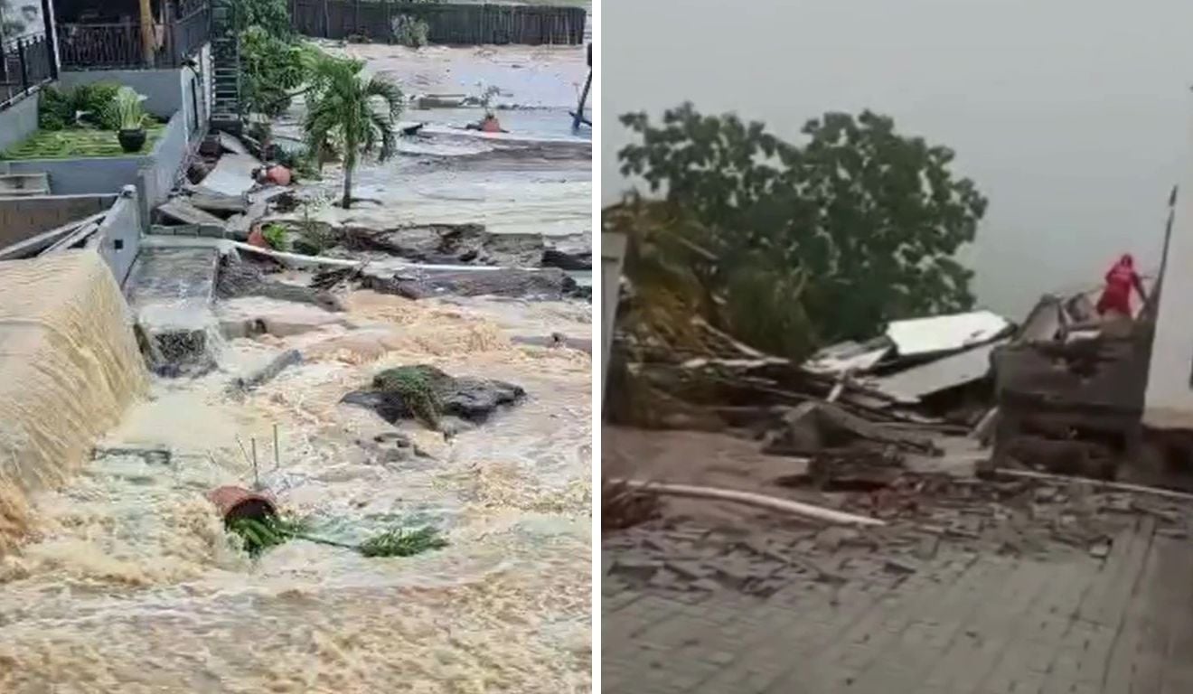 Uma casa desabou em Rio Bananal e uma criança morreu após as fortes chuvas