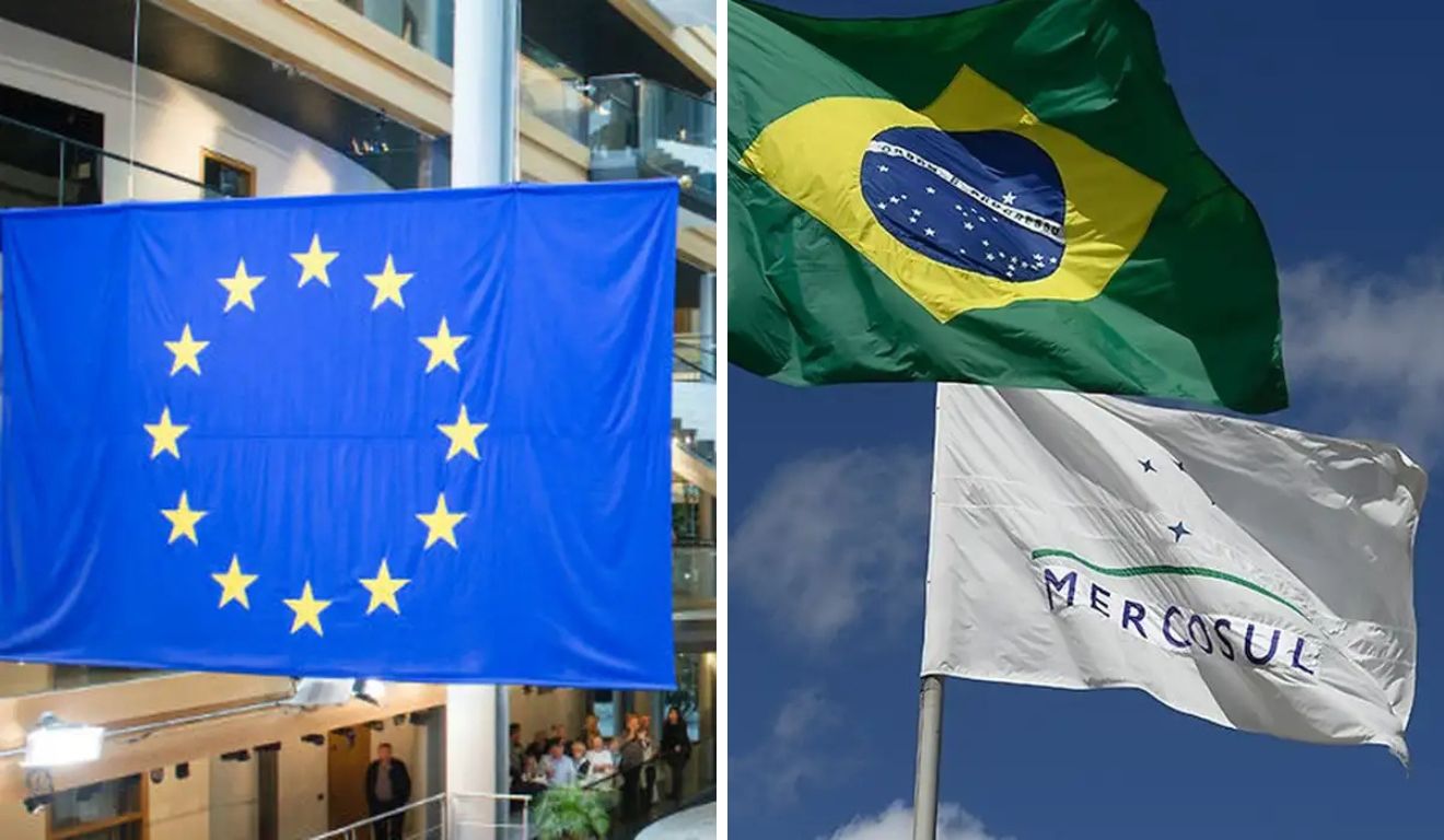 Maioria de países da UE aprovou nesta sexta-feira, 9, o acordo de livre comércio com o Mercosul. Foto: Montagem/ ONU/Rick Bajornas e Marcos Oliveira/Agência Senado Maioria de países da UE aprovou nesta sexta-feira, 9, o acordo de livre comércio com o Mercosul. Foto: Montagem/ ONU/Rick Bajornas e Marcos Oliveira/Agência Senado