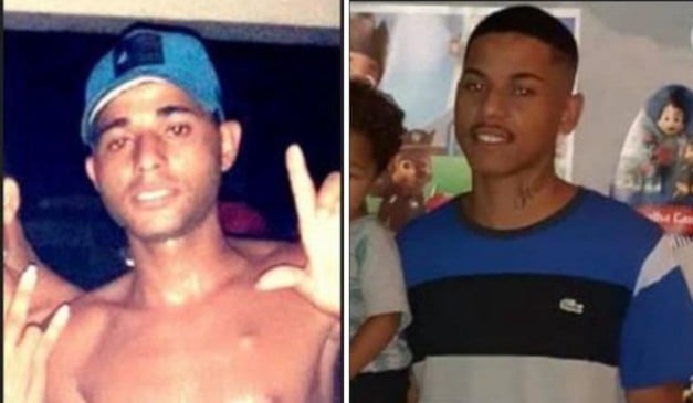 Wanderson Ribeiro dos Santos, o Piruzim, e Wellis Ribeiro Silva, o Tata, estão foragidos e são suspeitos do assassinato de Rafael do Nascimento Lima, o Bananal. Fotos: Divulgação/PCES