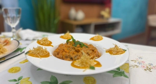 Estrogonofe de Berinjela. Foto: Lucas Henrique Pisa