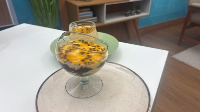 Mousse de Frutas Amarelas. Foto: Lucas Henrique Pisa