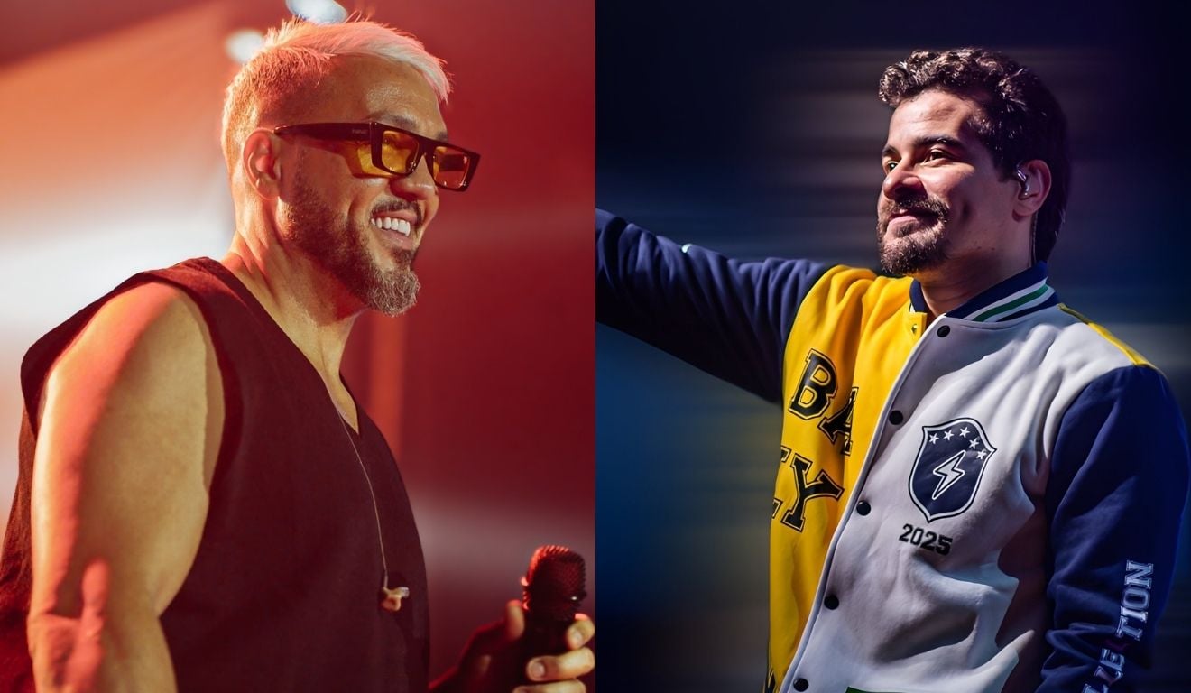 Belo e Thiago Martins fazem show no ES (Fotos: Divulgação) Belo e Thiago Martins fazem show no ES (Fotos: Divulgação)