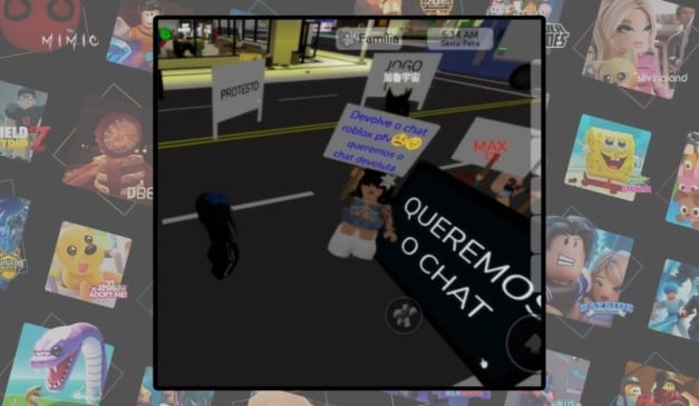 Crianças organizam protestos no Roblox contra bloqueio do chat por voz