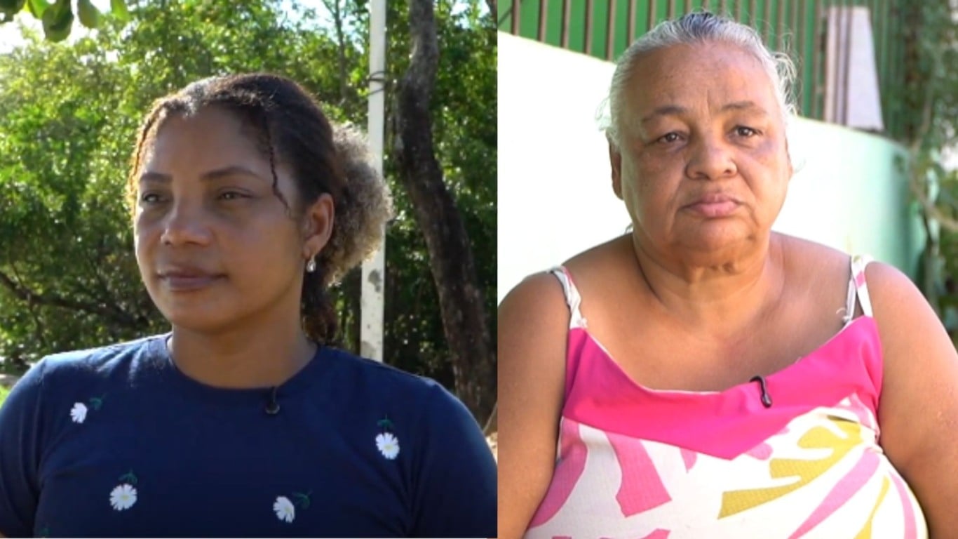 Da direita para a esquerda, Josefa Pereira da Silva e Cremilda dos Santos Fernandes, moradoras da Grande Vitória (Foto/reprodução: TV Vitória)