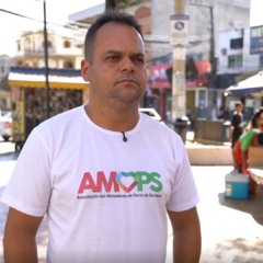 Jeferson Azevedo, l&iacute;der comunit&aacute;rio de Porto de Santana (Foto/reprodu&ccedil;&atilde;o: TV Vit&oacute;ria)