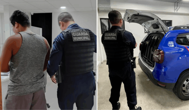 O indivíduo foi identificado pelo sistema de reconhecimento facil na Rodoviária de Vitória (Foto: Guarda Municipal de Vitória)