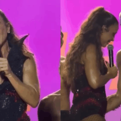 Ivete Sangalo paquera dan&ccedil;arinos durante show (Foto:Reprodu&ccedil;&atilde;o/Internet)