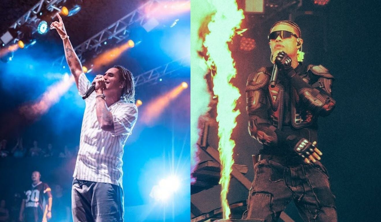 Matuê e Mc Cabelinho: evento de trap reúne nomes nacionais e da cena local (Foto: Marcela Sampaio/Divulgação e Reprodução/Instagram/@mccabelinho) Matuê e Mc Cabelinho: evento de trap reúne nomes nacionais e da cena local (Foto: Marcela Sampaio/Divulgação e Reprodução/Instagram/@mccabelinho)