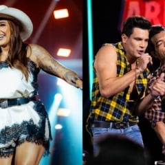 Lauana Prado e Israel Novaes e Thiago Brava sobem ao palco (Foto: Reprodu&ccedil;&atilde;o/Instagram/@lauanaprado/Divulga&ccedil;&atilde;o)