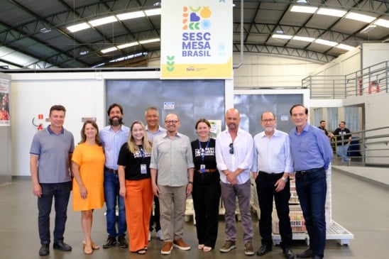 Sesc Mesa Brasil ES recebe visitantes e lideranças do Sistema Fecomércio e empresários
