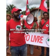 Segundo o MST, o v&iacute;deo em que supostos integrantes do MST amea&ccedil;am invadir os Estados Unidos para libertar Maduro &eacute; falso e foi produzido com o uso de intelig&ecirc;ncia artificial.