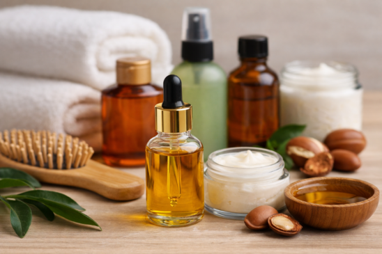 Óleos capilares de uso versátil passaram a integrar rotinas de cuidado e misturinhas caseiras voltadas à saúde dos fios/ChatGPT