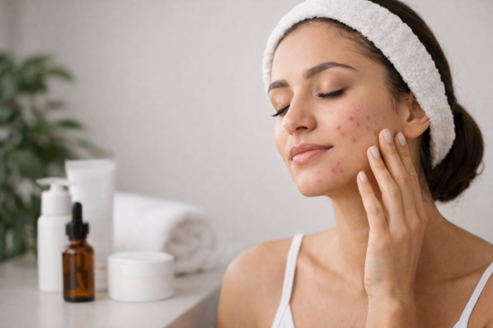 Rotina adequada de cuidados pode ajudar a reduzir espinhas e melhorar a aparência da pele/ ChatGPT
