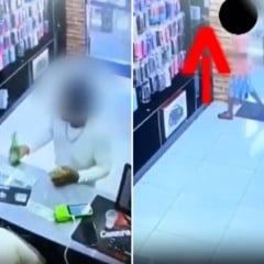 Crian&ccedil;a furtando caderno de desenhos em loja de Vila Velha