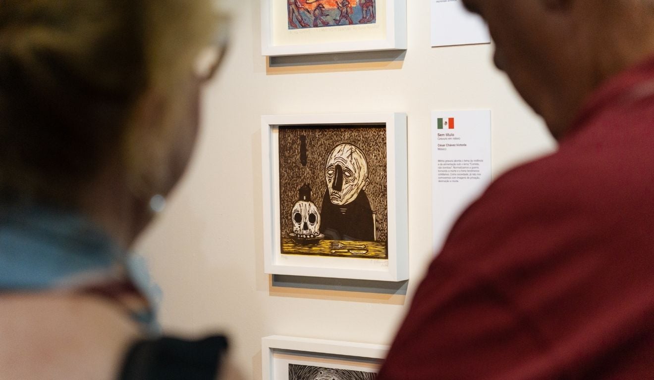 Exposição Internacional de Gravuras no Sesc Glória (Foto: Divulgação/Ascom Sesc)