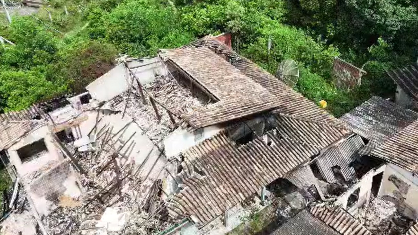 Sítio onde corpo de Dantinho foi encontrado (Foto/reprodução: TV Guarapari)