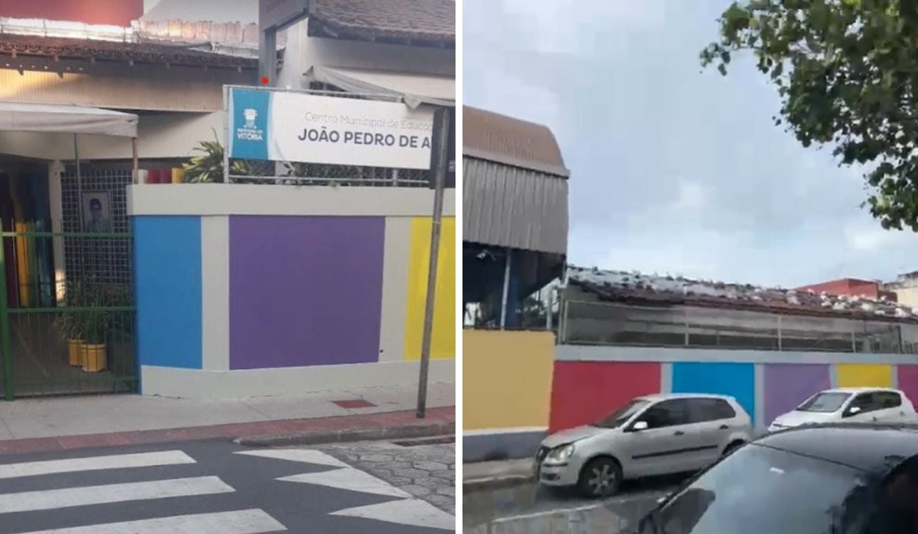 Pais fazem abaixo-assinado por causa de obra em creche de Jardim Camburi