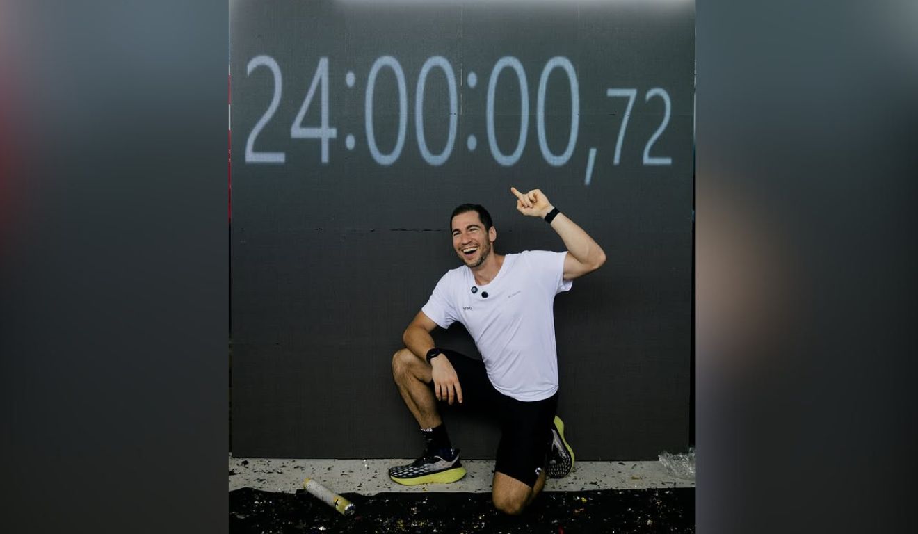 Brasileiro Pepe Fiamoncini bate recorde mundial de corrida na esteira por 24 horas