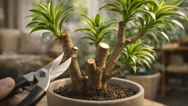 Pleomele 4 cortes estratégicos que engrossam o caule e renovam o visual