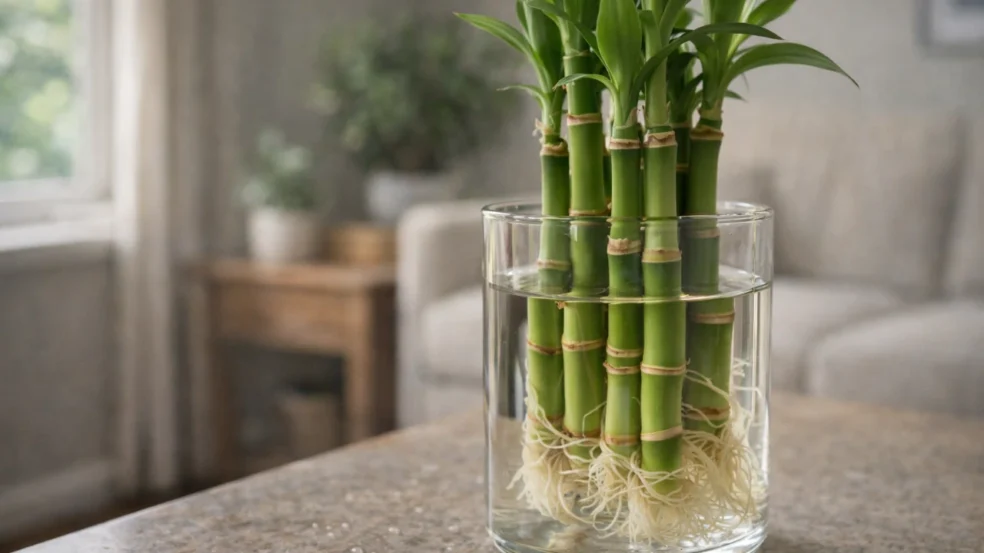 Quatro erros quase invisíveis na água sabotam o crescimento do bambu-da-sorte antes de dar sinais claros Quatro erros quase invisíveis na água sabotam o crescimento do bambu-da-sorte antes de dar sinais claros