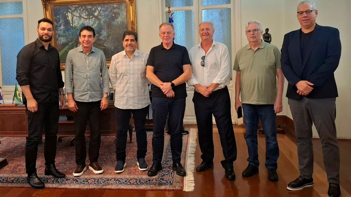 Basquete. Visita de dirigentes da CBB ao governador Renato Casagrande