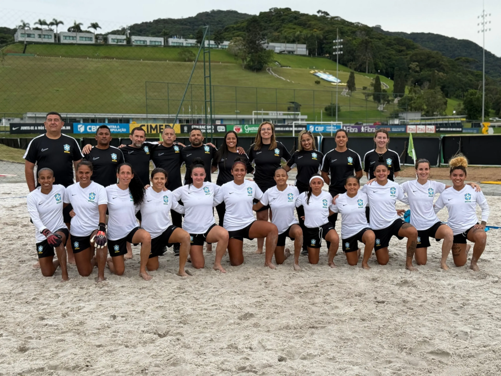 Seleção Feminina de Beach Soccer encerrou primeiro microciclo de treinamentos na Granja Comary

