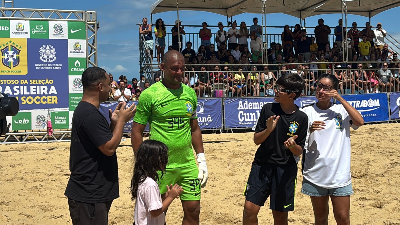 Amistoso seleção brasileira de beach soccer x seleção capixaba

Meaípe, em Guarapari. 29/03/2026