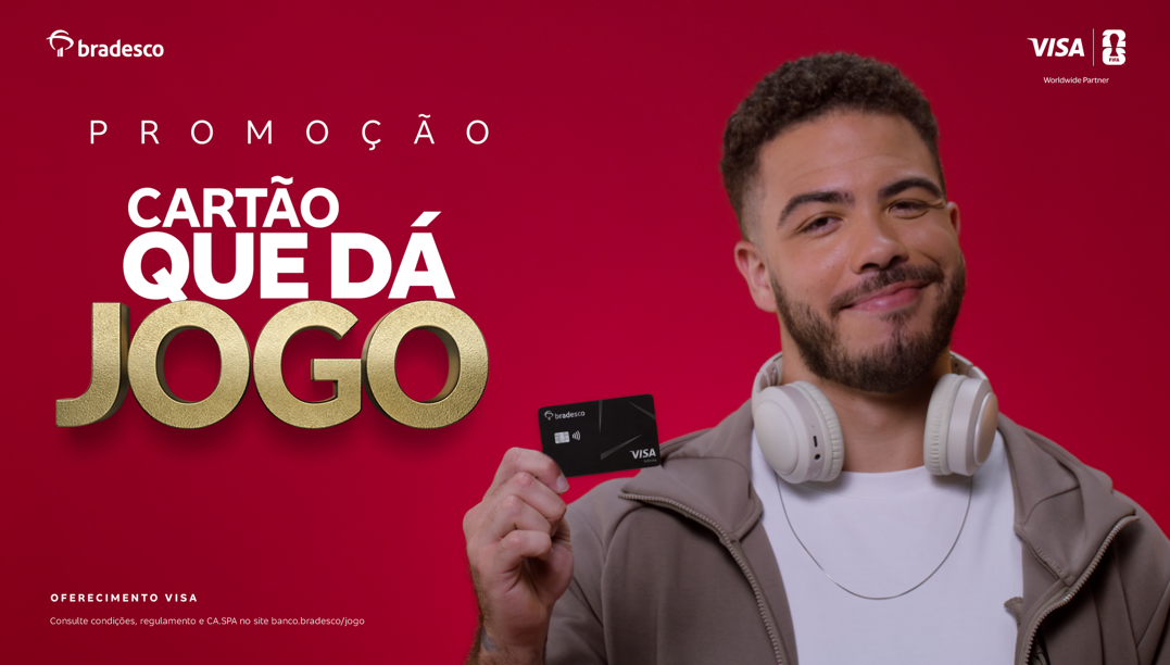 Bradesco e Visa convocam Ronald Nazário como cliente propaganda e lançam filme da promoção “Cartão que dá jogo”