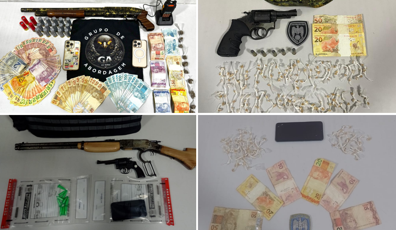 Mais de mil pedras de crack e armas: apreensões disparam no Norte do ES em abril