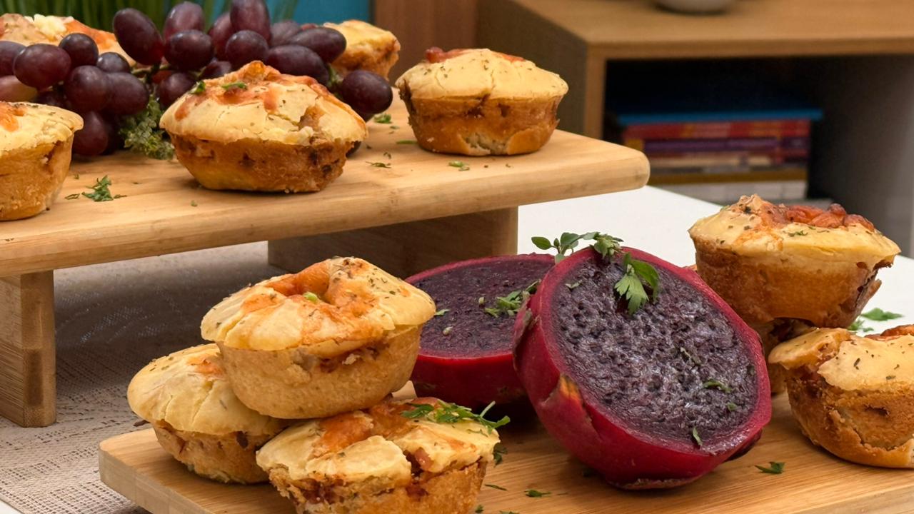 Bolinho salgado de presunto: receita fácil e recheada para lanche ou festa