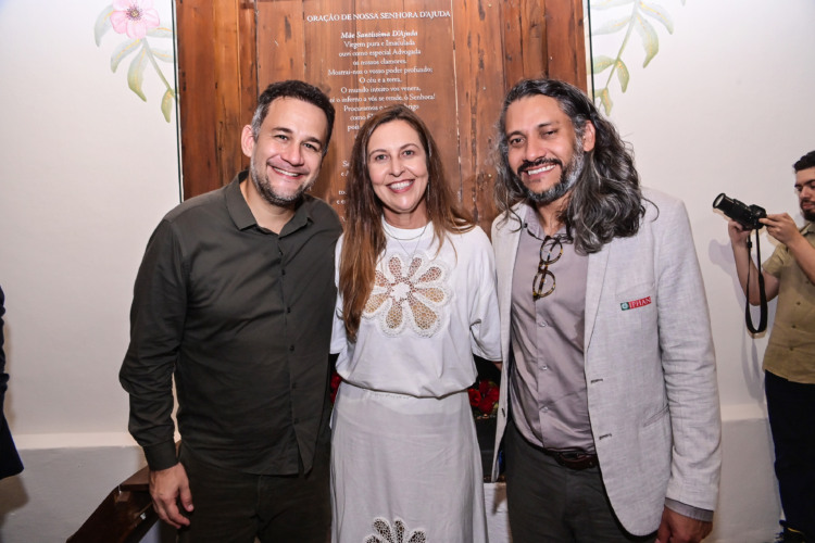 Fabrício Noronha, Erika Kunkel e Deyvesson Gusmão, presidente do Iphan