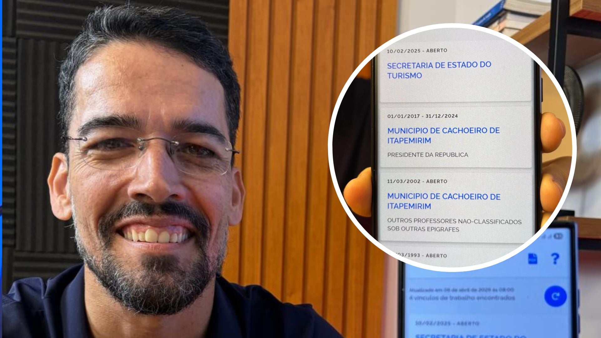 Ex-prefeito de Cachoeiro aparece como presidente da República na Carteira Digital