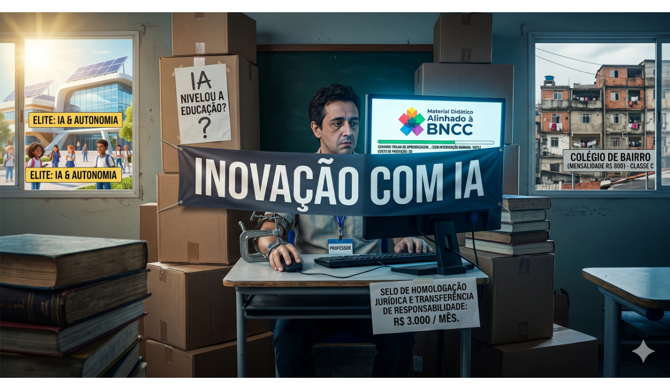 O futuro do livro didático com a IA e o abismo que se segue