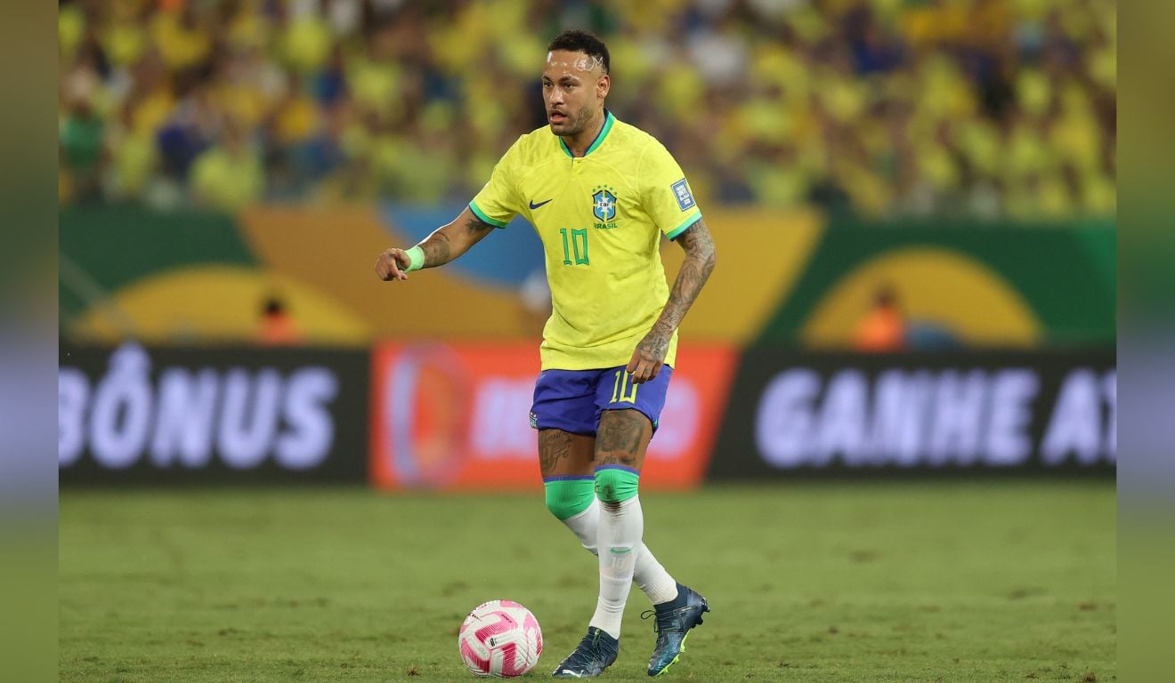 Neymar. Uruguai x Brasil no Estadio Centenario em Montevideu pelas Eliminatórias 2026. Foto:Vitor Silva/CBF