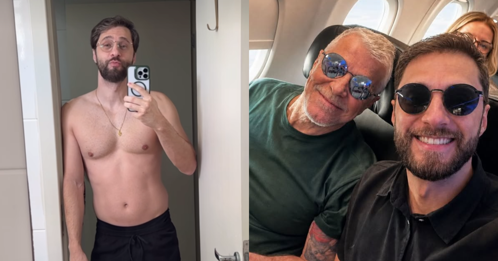 Miguel Falabella comenta vídeo do namorado sem camisa e comentário choca: “Biscoito”