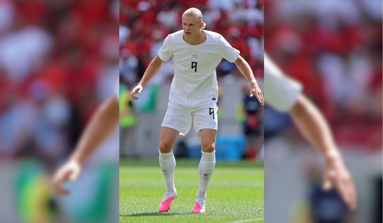 Halland em atuação na copa do mundo