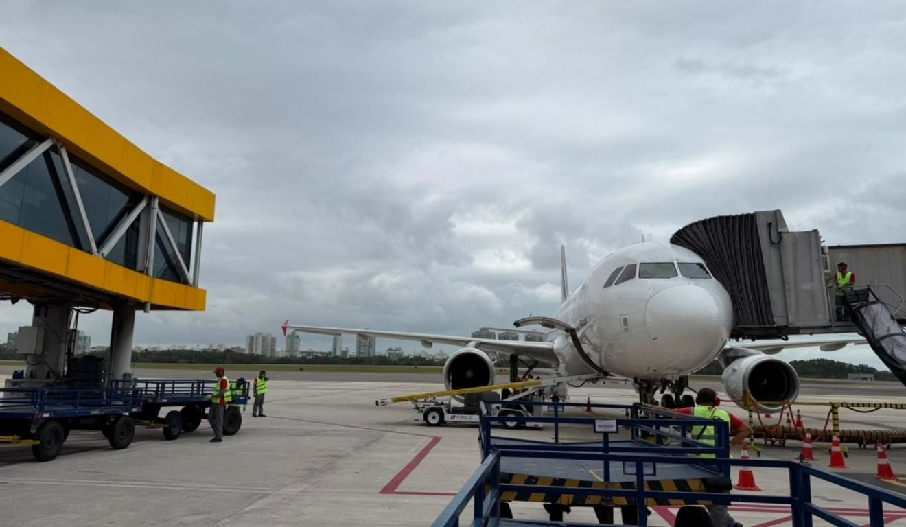Área do pátio do Aeroporto de Vitória