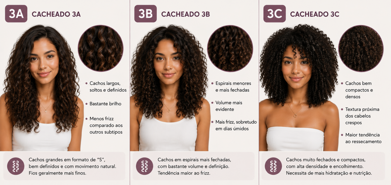 Ondulado, cacheado ou crespo: descubra curvatura do seu cabelo