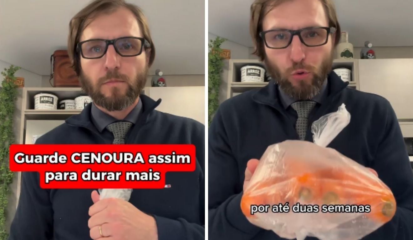 Julio Cesar, neurocientista: “Um pouco de água no recipiente ajuda a conservar a cenoura firme e crocante por mais tempo na geladeira”