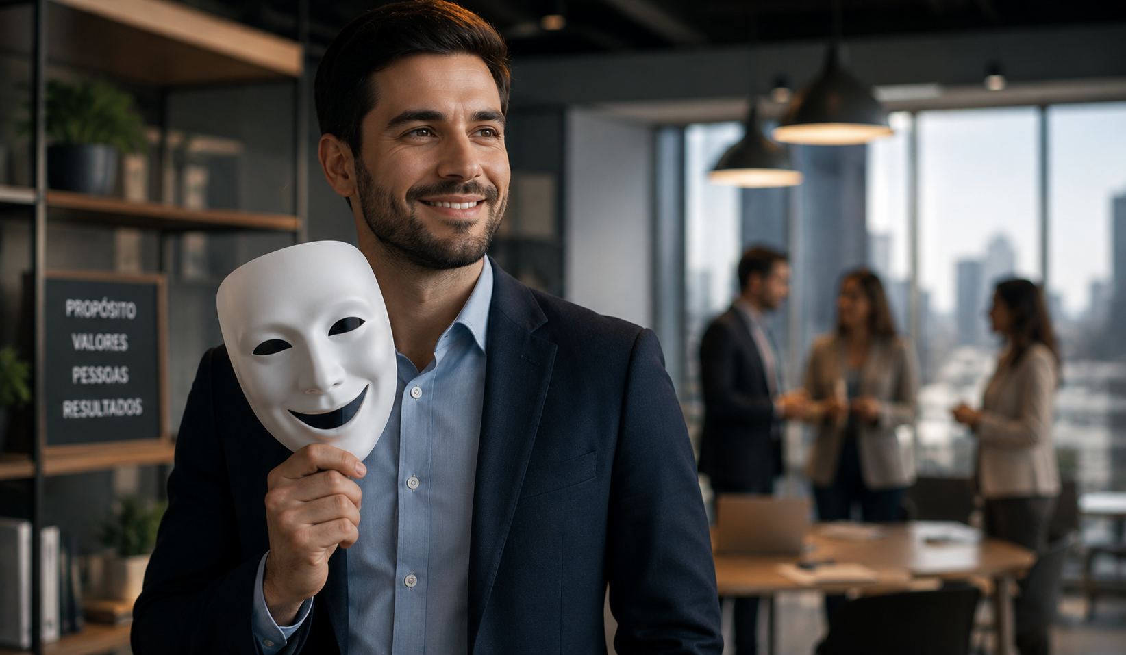 O teatro corporativo: quando o papel profissional começa a substituir a identidade