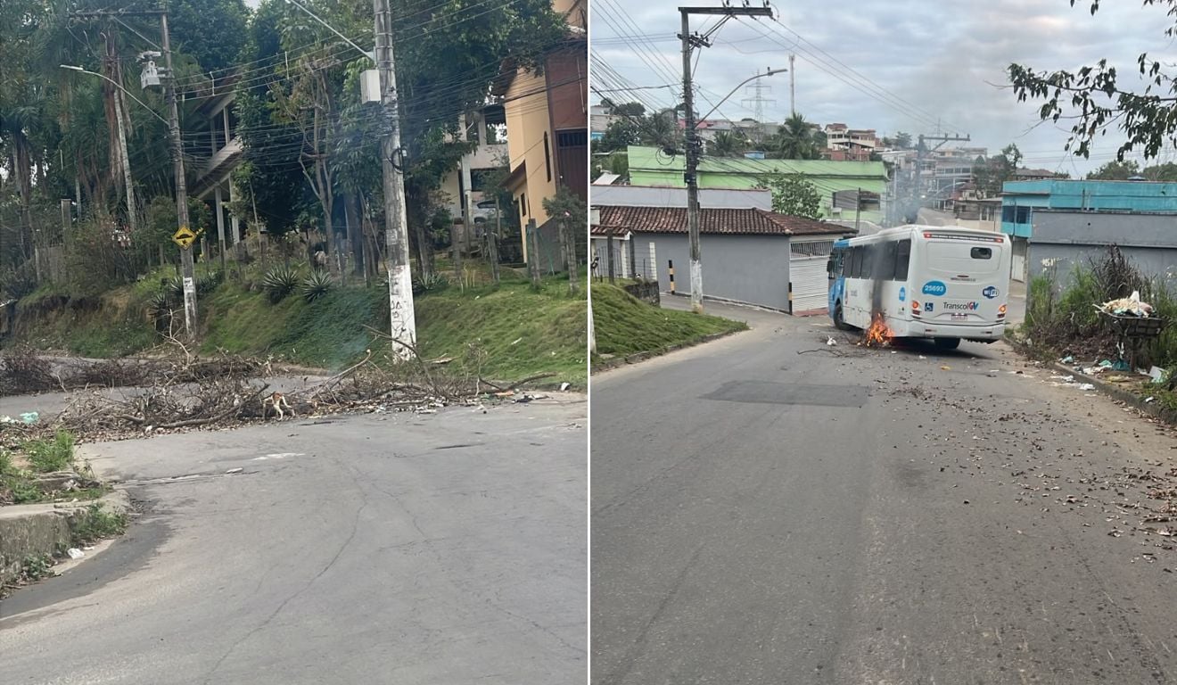 Homem morre em confronto com polícia e ônibus é alvo de incêndio em Cariacica - QTU Questões do Universo