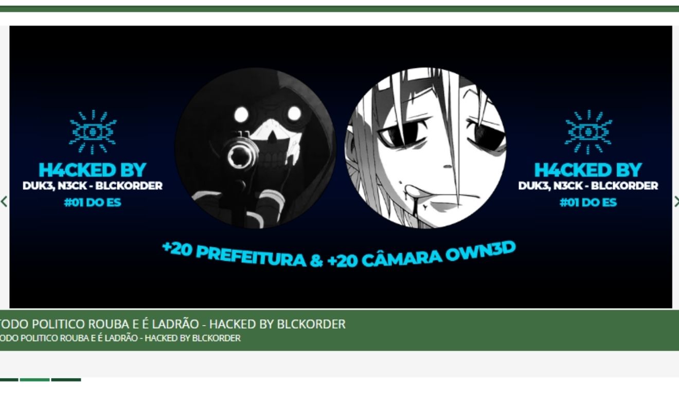 Site da Câmara de Pinheiros é invadido por hackers um dia após ataques em sites oficiais de Ibatiba e Vitória