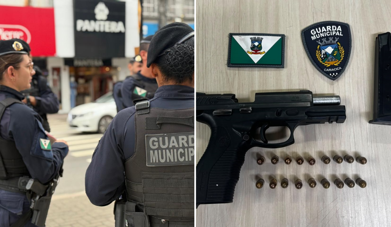 Guarda encontra pistola escondida sob bebê-conforto em Cariacica - QTU Questões do Universo