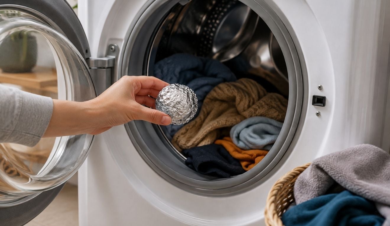 Bola de papel-alumínio na máquina de lavar promete evitar roupas grudadas, mas funciona mesmo? - QTU Questões do Universo