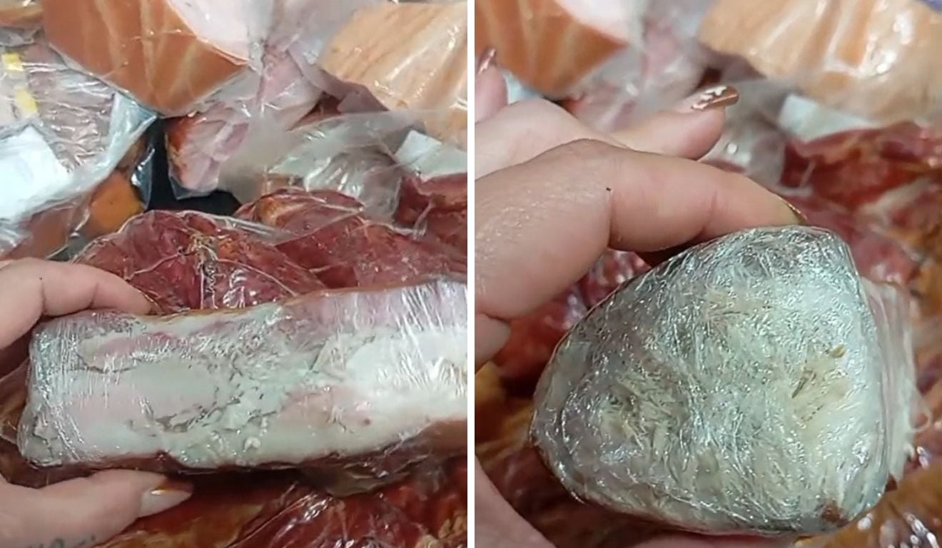 Vídeo flagra larvas em bacon dentro de supermercado de Vila Velha - Foto