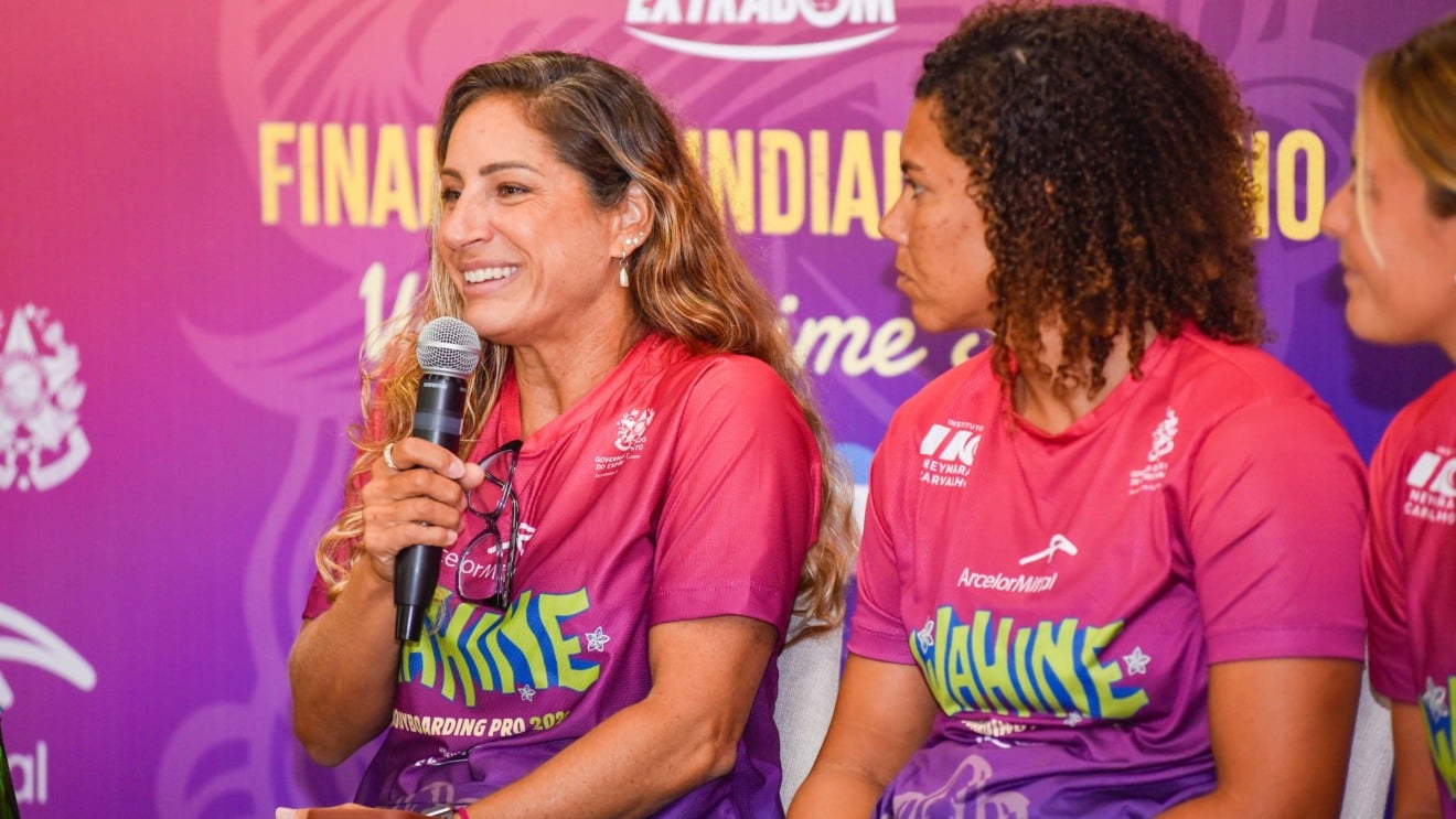 Coletiva de imprensa do ArcelorMittal Wahine Bodyboarding Pro 2026
