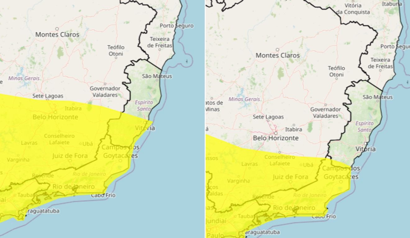 ES tem dois alertas de tempestade para domingo e segunda; veja municípios